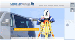 Desktop Screenshot of geosys-eber.de