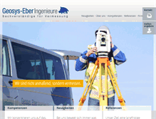 Tablet Screenshot of geosys-eber.de